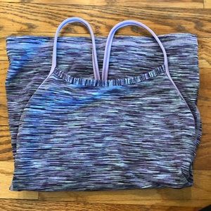 Lululemon Striped Multicolor Power Y Top